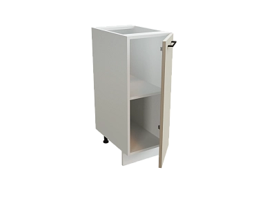 Шкаф Н300 с 1-ой дверью Сиэль Инь БЕЛ/АТЛ/СЕР Ф10 - фото №1, 888_ММК-00015481