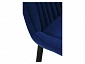 Седа велюр синий / черный Барный стул - фото №8