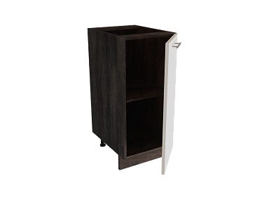 Шкаф Н350 с 1-ой дверью Валерия-М ДБК/БЕЛ-М Ф36 - фото №1, 888_ММК-00036962