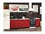 Кухня ЛДСП Рио-2 2000 с фотопечатью Мороженое (Красный, Белый), ЛДСП - миниатюра