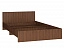 Кровать с прямой спинкой Светлана (140х200), орех экко - миниатюра