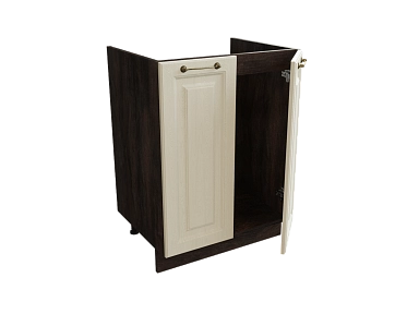Шкаф М600 с 2-мя дверцами Ницца ДБК/ДУБ/КРЕМ Ф40 - фото №1, 888_ММК-00017568