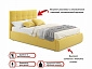 Мягкая кровать Selesta 1200 желтая с подъем.механизмом с матрасом PROMO B COCOS - фото №8