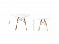 Table 90 white / wood Стол деревянный - фото №14