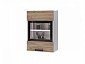5В2 Шкаф настенный 1-дверный со стеклом Крафт - фото №3