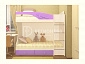Двухъярусная кровать Бемби МДФ (фасад 3D) (Белый глянец, шимо светлый) - фото №10