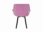 Квинта / стул (велюр тенерифе розовый/ металл черный) - фото №5