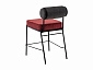 Стул полубарный STOOL GROUP Ponpoun Тёмно-серый, бордо - фото №4