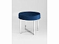 Банкетка Stool Group САПФИР Вельвет синий/Сталь серебро  - фото №3