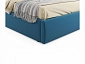 Мягкая кровать Verona 1400 синяя с подъемным механизмом - фото №4