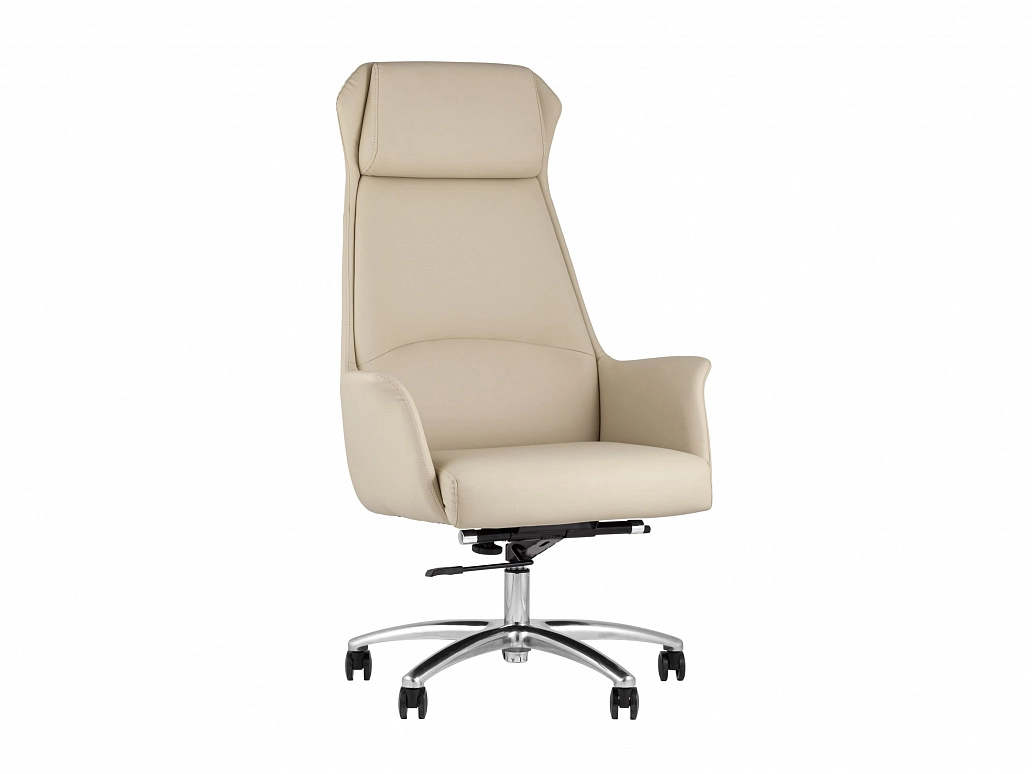 Кресло руководителя Stool Group TopChairs Viking Бежевый - фото №1