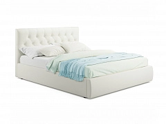 Мягкая кровать Verona 1600 беж с ортопедическим основанием - фото №1, mebel_stock_4329