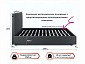 Мягкая кровать Olivia 1600 серая с ортопедическим основанием - фото №4