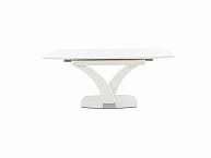 Стол Нотр Дам MODERNE стекло OPTIWHITE 1400(1800)*850, Белый - фото №1