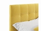 Мягкая кровать Selesta 1200 желтая с ортопед.основанием - фото №4