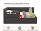 Односпальная кровать-тахта Colibri 800  шоколад с подъемным механизмом и защитным бортиком - фото №4