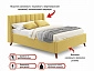 Мягкая кровать Betsi 1600 желтая с подъемным механизмом и матрасом АСТРА - фото №9