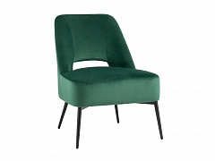 Кресло лаунж STOOL GROUP Бостон Велюр зелёный  - фото №1