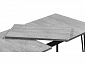 Денвер Лофт 120 25 мм бетон / черный матовый Стол деревянный - фото №7
