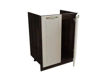 Шкаф М600 с 2-мя дверцами Моцарт ДБК/КВАРЦ ГРЕЙ Ф40 - фото №1, 888_ММК-00001919