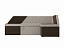 Кухонный угловой диван Дуглас Правый, рогожка, микровельвет - миниатюра