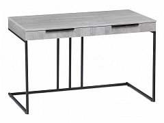 Льюис Лофт 120х65х75 бетон / черный матовый Компьютерный стол - фото №1, Woodville20254