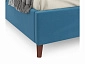 Мягкая кровать Betsi 1600 синяя с подъемным механизмом и матрасом PROMO B COCOS - фото №8
