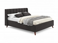 Мягкая кровать Betsi 1600 шоколад с подъемным механизмом - фото №1