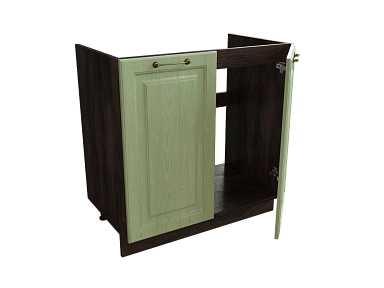 Шкаф М800 с 2-мя дверцами Ницца ДБК/ДУБ/ОЛИВ Ф50 - фото №1, 888_ММК-00017667
