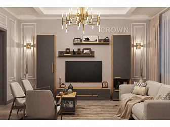 Гостиная модульная Crown. Комплект 2 - фото №1