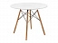 Table 80 white / wood Стол деревянный, массив бука - миниатюра