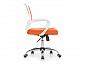 Ergoplus белое / оранжевое Компьютерное кресло - фото №5