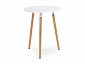 Lorini 60 white / wood Стол деревянный - фото №2