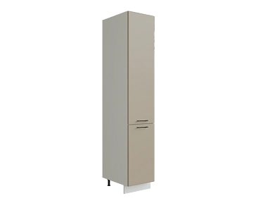 Шкаф П400 с 2-мя дверцами Мемфис БЕЛ/АТЛ/СЕР Ф20 - фото №1, 888_ММК-00001360