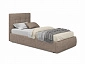 Мягкая кровать Selesta 900 кожа латте с подъемным механизмом с матрасом ГОСТ - фото №4