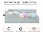 Односпальная кровать-тахта Afelia с ящиками и бортиком 900 мята пастель с ортопедическим основанием - фото №9
