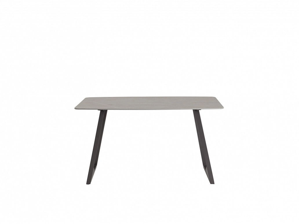 Стол обеденный STOOL GROUP Vermont 140*80 Керамика темная, ножки серые - фото №1