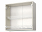 Шкаф-витрина с сушками двухдверный Изабелла 80 см - фото №3