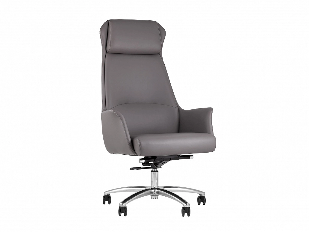 Кресло руководителя Stool Group TopChairs Viking Серый - фото №1