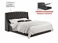 Мягкая кровать "Stefani" 1600 шоколад с подъемным механизмом с орт.матрасом PROMO B COCOS - фото №3