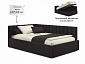 Мягкая кровать Milena 1200 шоколад с подъемным механизмом - фото №3