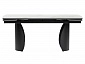 Готланд 160(220)х90х79 белый мрамор / черный Керамический стол - фото №4