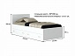Односпальная кровать "Виктория" 900 с ящиками белая с матрасом ГОСТ - фото №4
