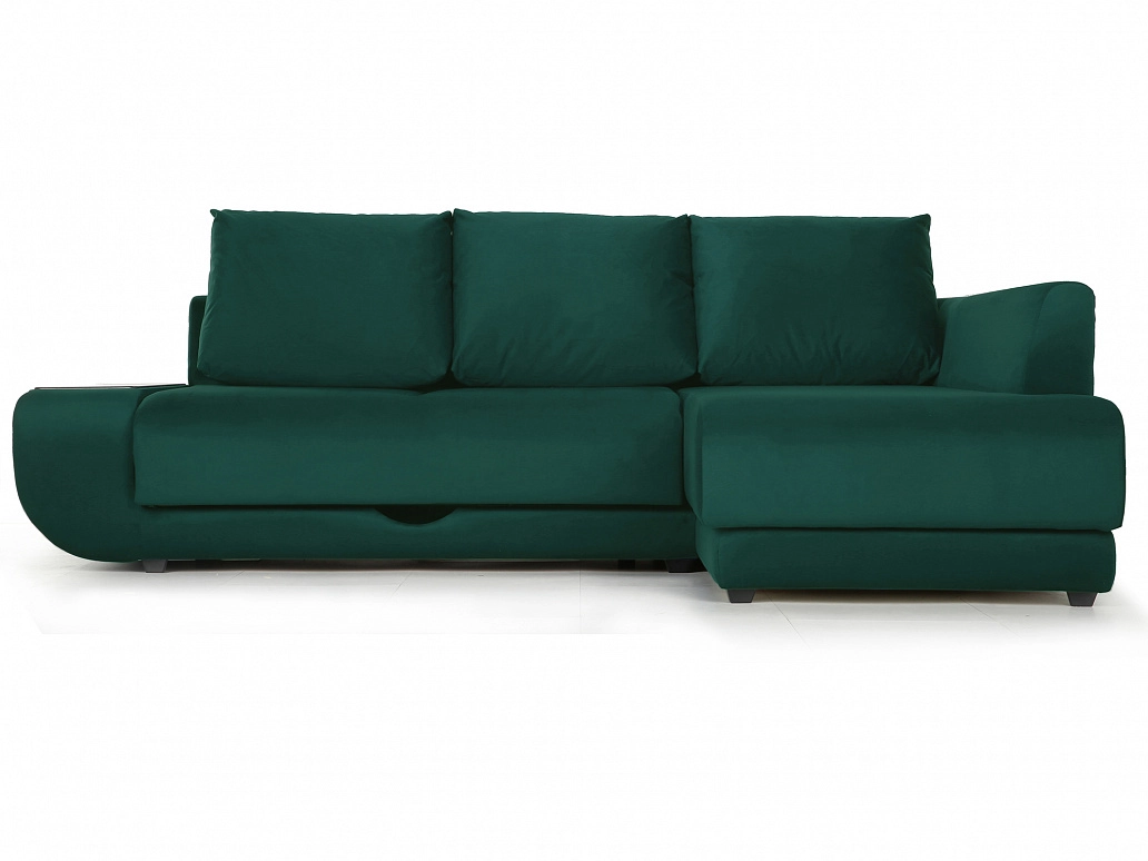 Угловой диван с независимым пружинным блоком Поло LUX НПБ (Нью-Йорк) Правый - фото №1