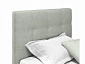 Мягкая кровать Selesta 900 кожа серый с подъемным механизмом - фото №3