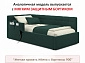 Мягкая кровать Milena 900 изумруд с подъемным механизмом - фото №11
