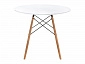 Table 90 white / wood Стол деревянный - фото №5