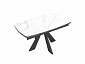 Стол DikLine DKU120 Керамика Белый мрамор/подстолье черное/опоры черные (2 уп.) - фото №3