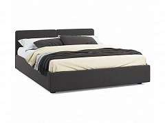 Мягкая кровать Erika 1600 шоколад с подъемным механизмом - фото №1