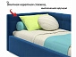 Односпальная кровать-тахта Bonna 900 синяя ортопед.основание с матрасом PROMO B COCOS - фото №4